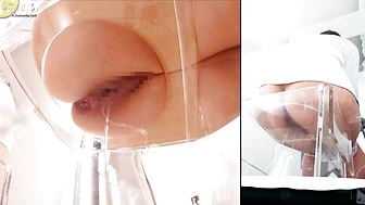 OJHI-820 03 Extreme Urination in a Western-Style Toilet: Buttocks Edition 5 - Buttocks Viewed Through a One-Way Mirror, JAV Collection, PissRIP